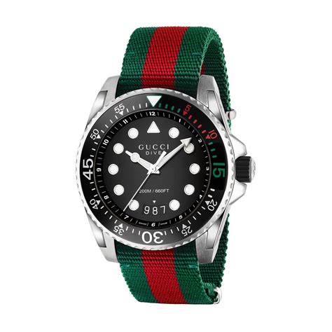 gucci watch green res|Gucci dive watch sale.